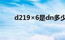 d219×6是dn多少 4是指DN多少的