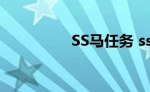 SS马任务 ss马任务流程