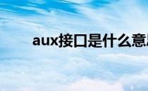aux接口是什么意思可以连接电脑吗