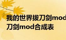 我的世界拔刀剑mod合成表图片 我的世界拔刀剑mod合成表