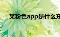 某粉色app是什么东西 app是什么东西