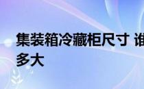 集装箱冷藏柜尺寸 谁知道冷藏集装箱的尺寸多大