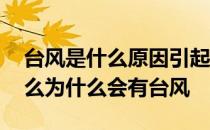 台风是什么原因引起的 台风形成的原因是什么为什么会有台风