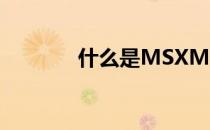 什么是MSXML有什么用途？