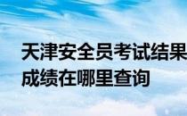 天津安全员考试结果查询 天津市安全员考试成绩在哪里查询