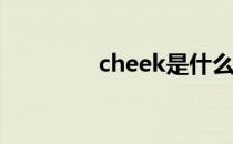 cheek是什么意思 cheeks