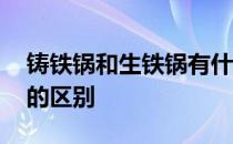 铸铁锅和生铁锅有什么区别 铸铁锅和生铁锅的区别