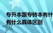 专升本跟专转本有什么区别 专升本与专转本有什么具体区别