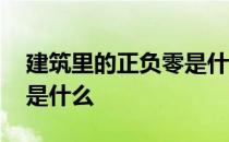 建筑里的正负零是什么意思 建筑正负零指的是什么