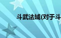 斗武法域(对于斗武法域简单介绍)