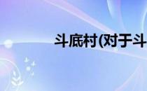 斗底村(对于斗底村简单介绍)