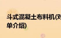 斗式混凝土布料机(对于斗式混凝土布料机简单介绍)