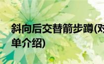 斜向后交替箭步蹲(对于斜向后交替箭步蹲简单介绍)