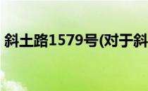 斜土路1579号(对于斜土路1579号简单介绍)