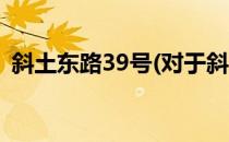 斜土东路39号(对于斜土东路39号简单介绍)