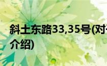 斜土东路33,35号(对于斜土东路33,35号简单介绍)