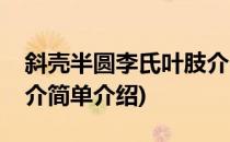 斜壳半圆李氏叶肢介(对于斜壳半圆李氏叶肢介简单介绍)