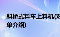 斜桥式料车上料机(对于斜桥式料车上料机简单介绍)