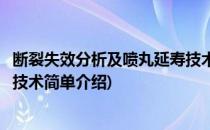 断裂失效分析及喷丸延寿技术(对于断裂失效分析及喷丸延寿技术简单介绍)