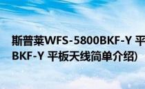 斯普莱WFS-5800BKF-Y 平板天线(对于斯普莱WFS-5800BKF-Y 平板天线简单介绍)