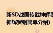 新SD战国传武神辉罗钢(对于新SD战国传武神辉罗钢简单介绍)