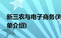 新三农与电子商务(对于新三农与电子商务简单介绍)