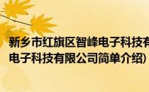 新乡市红旗区智峰电子科技有限公司(对于新乡市红旗区智峰电子科技有限公司简单介绍)