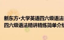 新东方·大学英语四六级语法精讲精练(对于新东方·大学英语四六级语法精讲精练简单介绍)