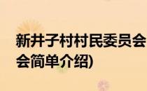 新井子村村民委员会(对于新井子村村民委员会简单介绍)