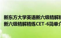 新东方大学英语新六级精解精练CET-6(对于新东方大学英语新六级精解精练CET-6简单介绍)