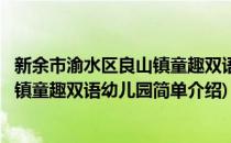 新余市渝水区良山镇童趣双语幼儿园(对于新余市渝水区良山镇童趣双语幼儿园简单介绍)