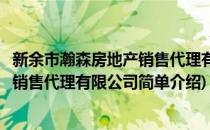 新余市瀚森房地产销售代理有限公司(对于新余市瀚森房地产销售代理有限公司简单介绍)