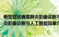 新型冠状病毒肺炎影像诊断与人工智能(对于新型冠状病毒肺炎影像诊断与人工智能简单介绍)