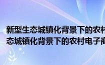 新型生态城镇化背景下的农村电子商务创新研究(对于新型生态城镇化背景下的农村电子商务创新研究简单介绍)