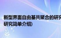 新型界面自由基共聚合的研究(对于新型界面自由基共聚合的研究简单介绍)