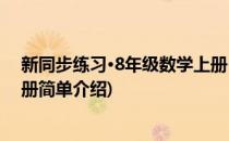 新同步练习·8年级数学上册(对于新同步练习·8年级数学上册简单介绍)