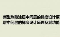 新型热障涂层中间层的梯度设计原理及其功能实现机制(对于新型热障涂层中间层的梯度设计原理及其功能实现机制简单介绍)