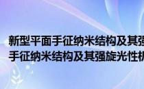 新型平面手征纳米结构及其强旋光性机理研究(对于新型平面手征纳米结构及其强旋光性机理研究简单介绍)
