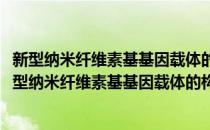 新型纳米纤维素基基因载体的构建、制备及性能研究(对于新型纳米纤维素基基因载体的构建、制备及性能研究简单介绍)