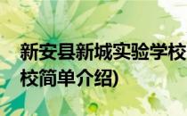 新安县新城实验学校(对于新安县新城实验学校简单介绍)