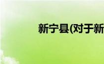 新宁县(对于新宁县简单介绍)