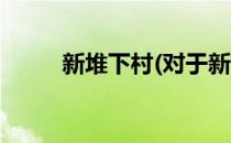 新堆下村(对于新堆下村简单介绍)
