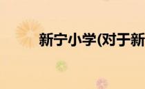 新宁小学(对于新宁小学简单介绍)