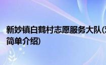 新妙镇白鹤村志愿服务大队(对于新妙镇白鹤村志愿服务大队简单介绍)