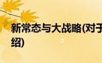 新常态与大战略(对于新常态与大战略简单介绍)