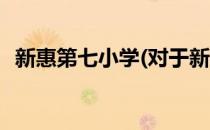 新惠第七小学(对于新惠第七小学简单介绍)