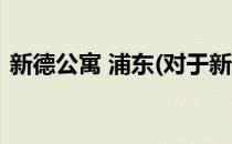 新德公寓 浦东(对于新德公寓 浦东简单介绍)