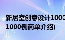 新居室创意设计1000例(对于新居室创意设计1000例简单介绍)