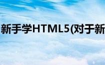 新手学HTML5(对于新手学HTML5简单介绍)