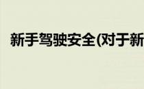 新手驾驶安全(对于新手驾驶安全简单介绍)
